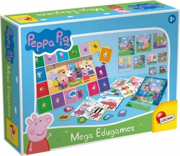 Lisciani Mega sett med pedagogiske spill Peppa Gris