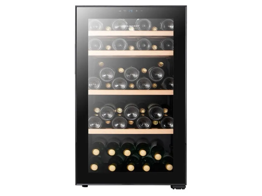 Climadiff CEPAGE52F, Vin kjøleskap, Frittstående, 52 flasker, 85 W, F, Svart