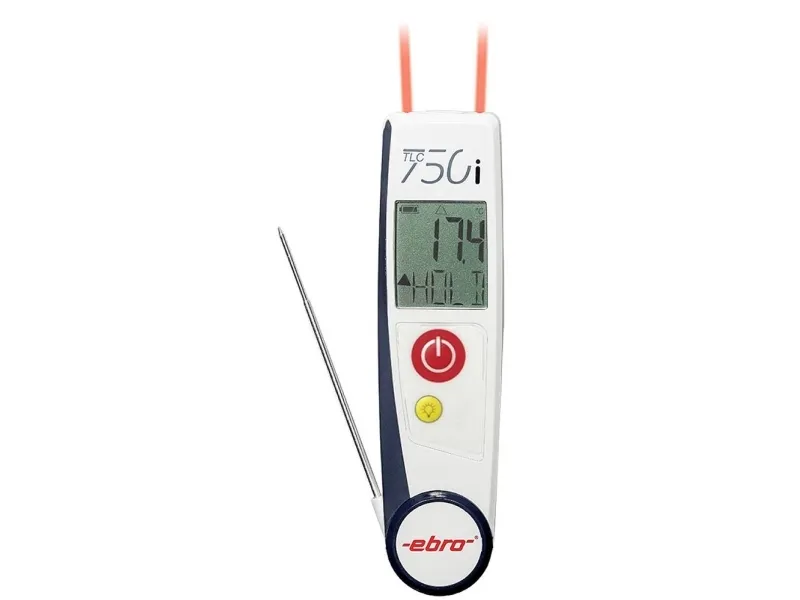 ebro TLC 750i-V2 infrarødt termometer og stikktermometer (HACCP) -50 til +250 °C, sensortype T