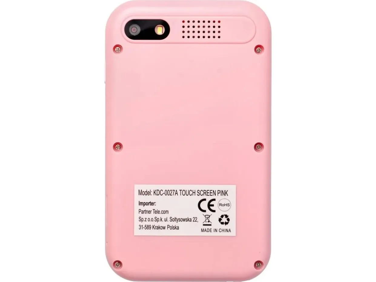 MSI barne-spilltelefon med 2,8 berøringsskjerm KDC-0027A rosa