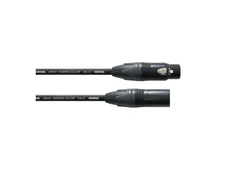 Cordial PEAK CPM 1 FM, XLR (3-pin), Hankjønn, XLR (3-pin), Hunkjønn, 1 m, Sort