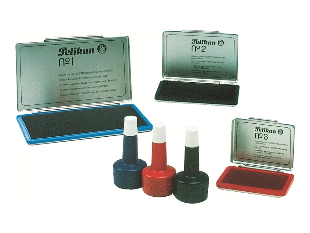 Pelikan 2 - Håndstempelpute - rød - 70 x 110 mm
