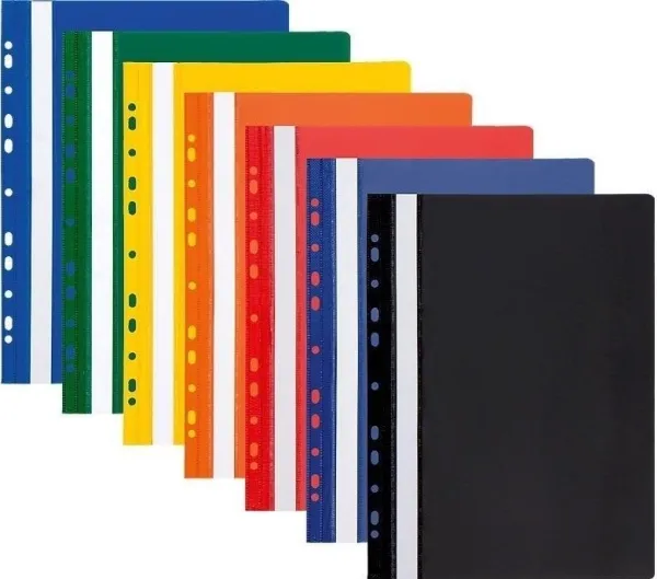 Panta Plast A4 glansperm i PVC med europerforering gul (10 stk)