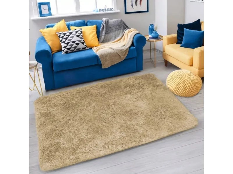 Strado shaggy teppe 60x120 CappuccinoCamel (lys brun)