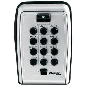 MASTER LOCK 5423EURD, Veggmonterbar safe, Sort, Grå, Kombinasjonslås, Nøkkel, 79 mm, 52 mm