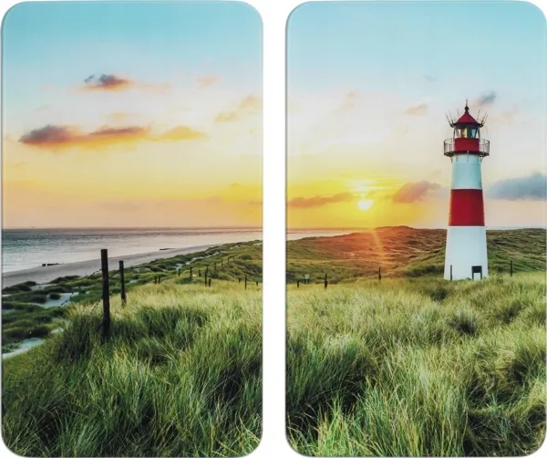 Maximex beskyttelsesglassplater til komfyr LIGHTHOUSE, 2 stk.