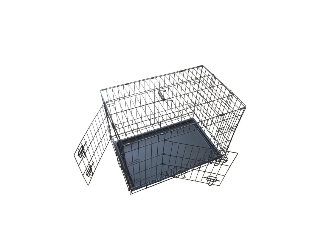 Sourcing folded pet cage pulverlakkert overflate