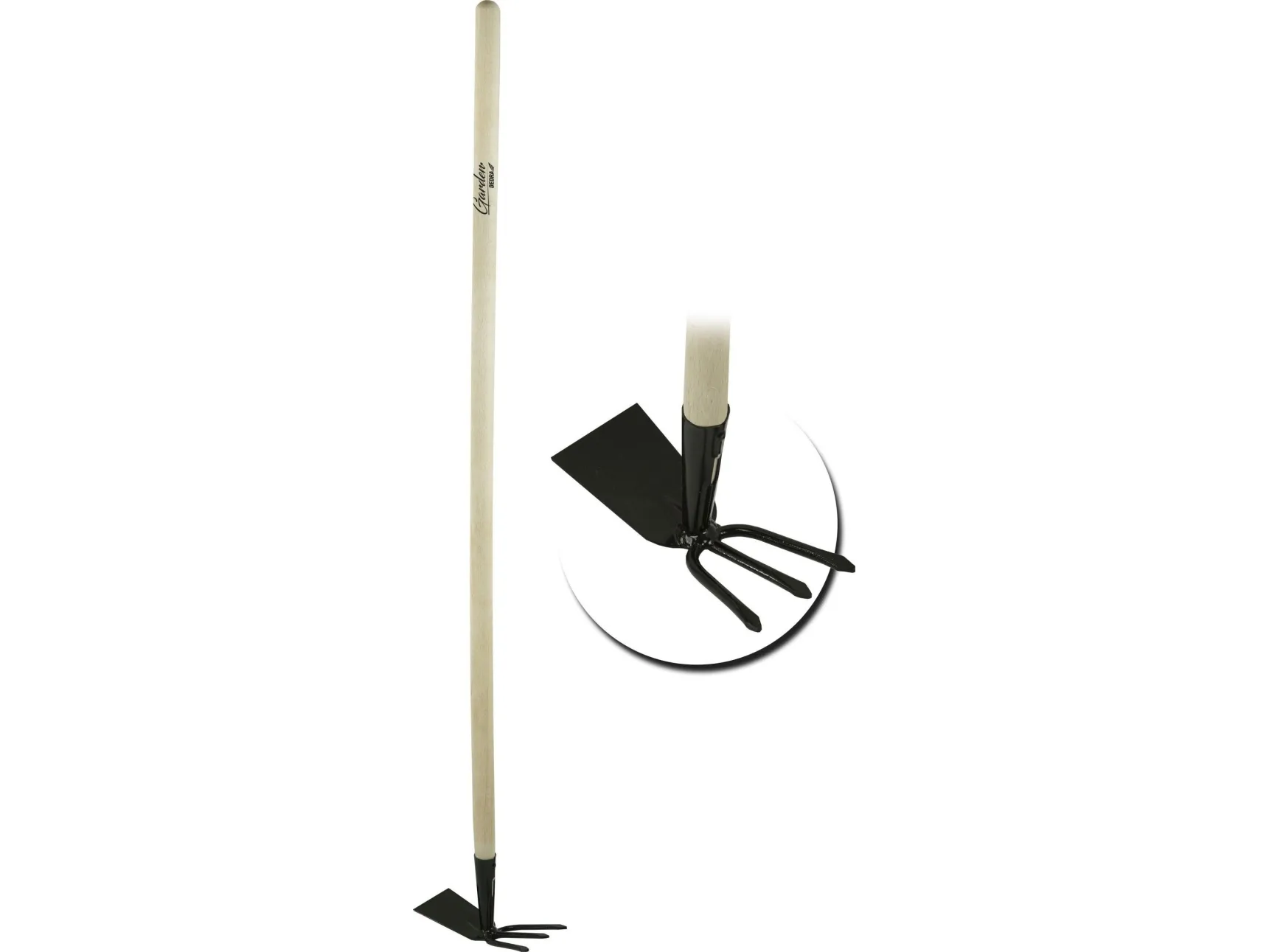 Dedra hakke rett med gafler, 113 cm