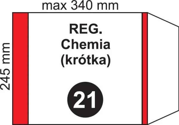 Deksel til podr justerbar kort NR 21 (20 stk.)