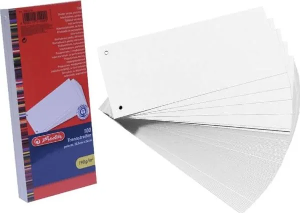 Herlitz 10843654, Hvit, Fotoark kartong, 100 stykker