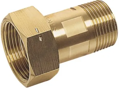 PURAFIT 1X1 1/4 vandm.forskr. - siliciumbronze. Blyfri. Flad tætning, plomb.bar