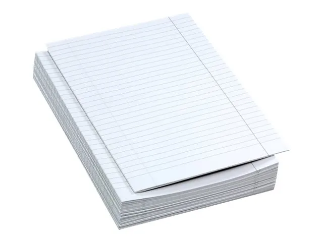 Bantex School - Exam paper - A4 Double - 250 ark - hvit - linjert