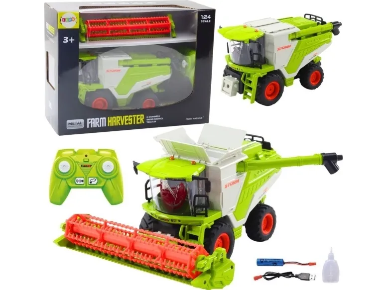 LeanToys tresker med front 2-i-1 fjernstyrt RC røykeffekt 2,4G LEAN Toys