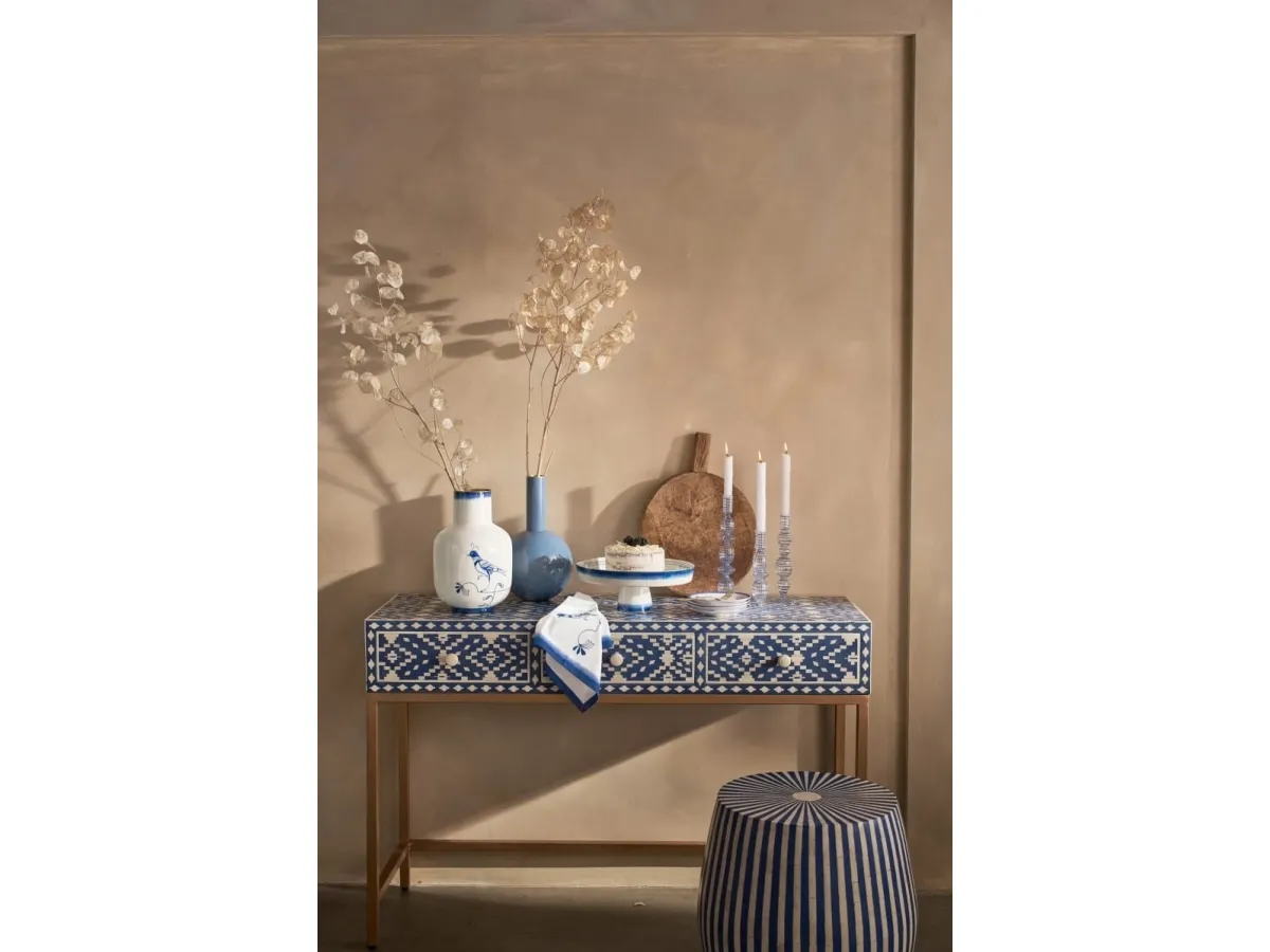 PIP Studio Vase Metal Light Blue 19x33
