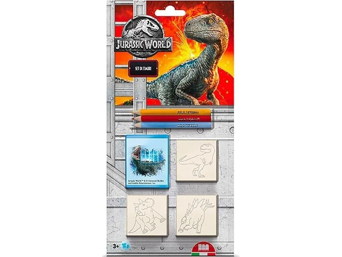 Multiprint JURASSIC PARK stempler blister 3 stk