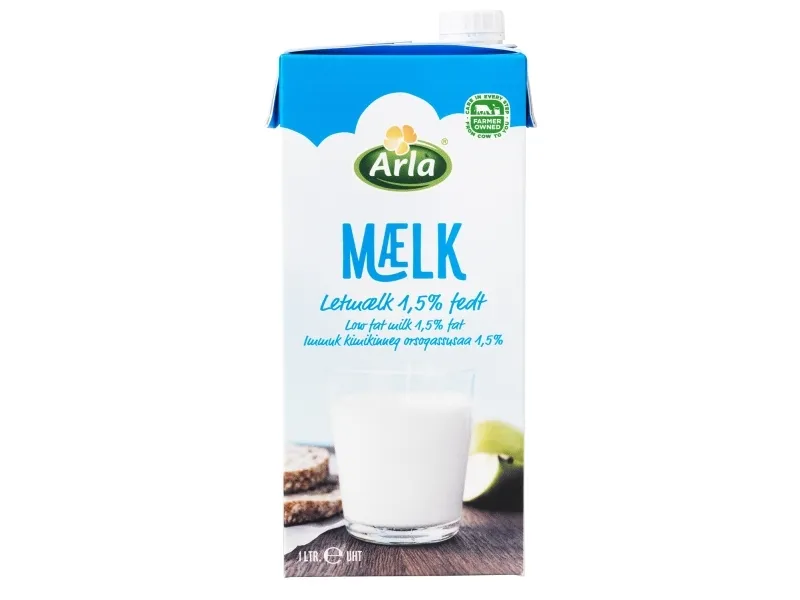 Arla letmælk 1,5% UHT - (10 stk.)