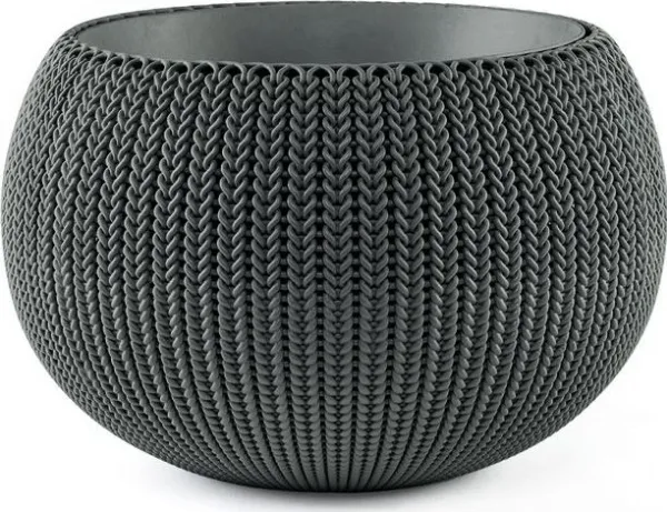 Keter blomsterpotte COZIES KNIT - lys brun