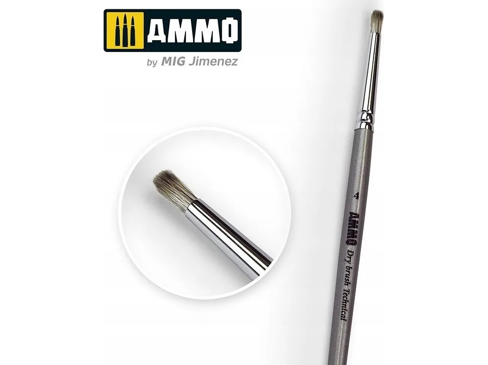 Vallejo Ammo technical brush - drybrush 4