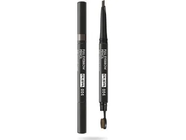 Pupa Definer brynskrivesett 2-i-1 004 Extra Dark 0,2 g (parabenfri) med pensel