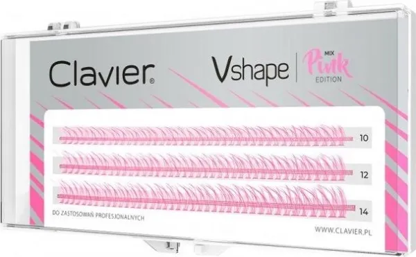 Tastatur KEYBOARD_Vshape Rosa duster av øyenvipper
