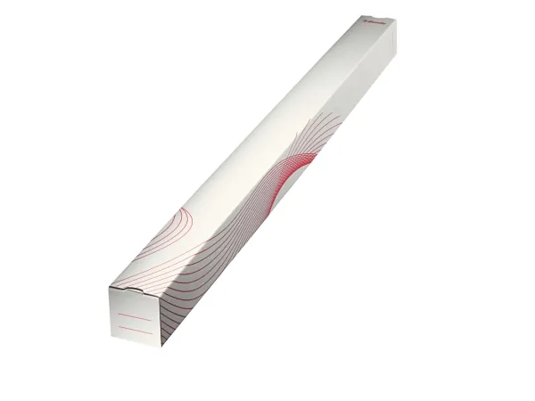 Esselte Folding Tubes Square 75 x 75 mm, lengde: 1100 mm, laget av bølgepapp, stables, for utsendelse og arkivering - 10 stk (20958)