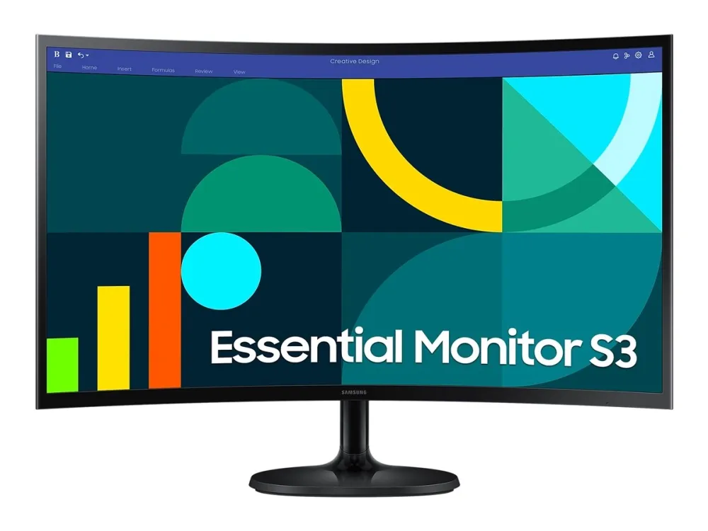 Samsung S27D364GAU - S36GD Series - LED-skjerm - kurvet - 27 - 1920 x 1080 Full HD (1080p) @ 100 Hz - VA - 250 cd/m² - 3000:1 - 4 ms - HDMI, VGA - svart