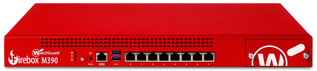 WatchGuard Firebox M390, 2,4 Gbit/sek, 18 Gbit/sek, 1800 Mbit/sek, 5,2 Gbit/sek, 1,32 Mbit/sek, 3,1 Gbit/sek