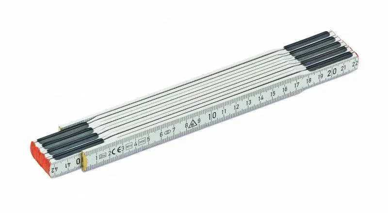 Cimco 210004, Tre, Svart, Hvit, Metrisk, mm/mm, 2 m