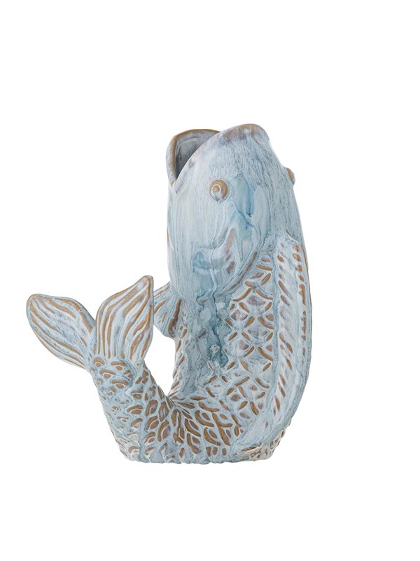 Bloomingville - Hiro Vase - Blue - Stoneware
