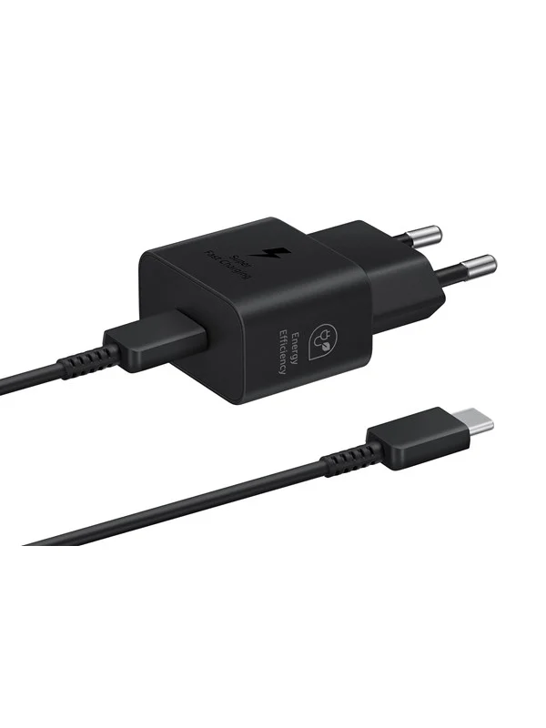 Samsung 25W USB-C GaN Power Adapter (Incl. cable) - Black