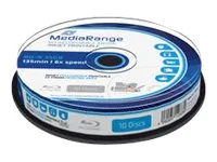 MediaRange BD-R 25 GB (6fach, 10 St?ck, bedruckbar) (MR500)
