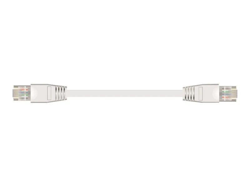 Sinox - Nettverkskabel - RJ-45 (hann) til RJ-45 (hann) - 5 m - FTP - CAT 6 - med støvel, flat - hvit