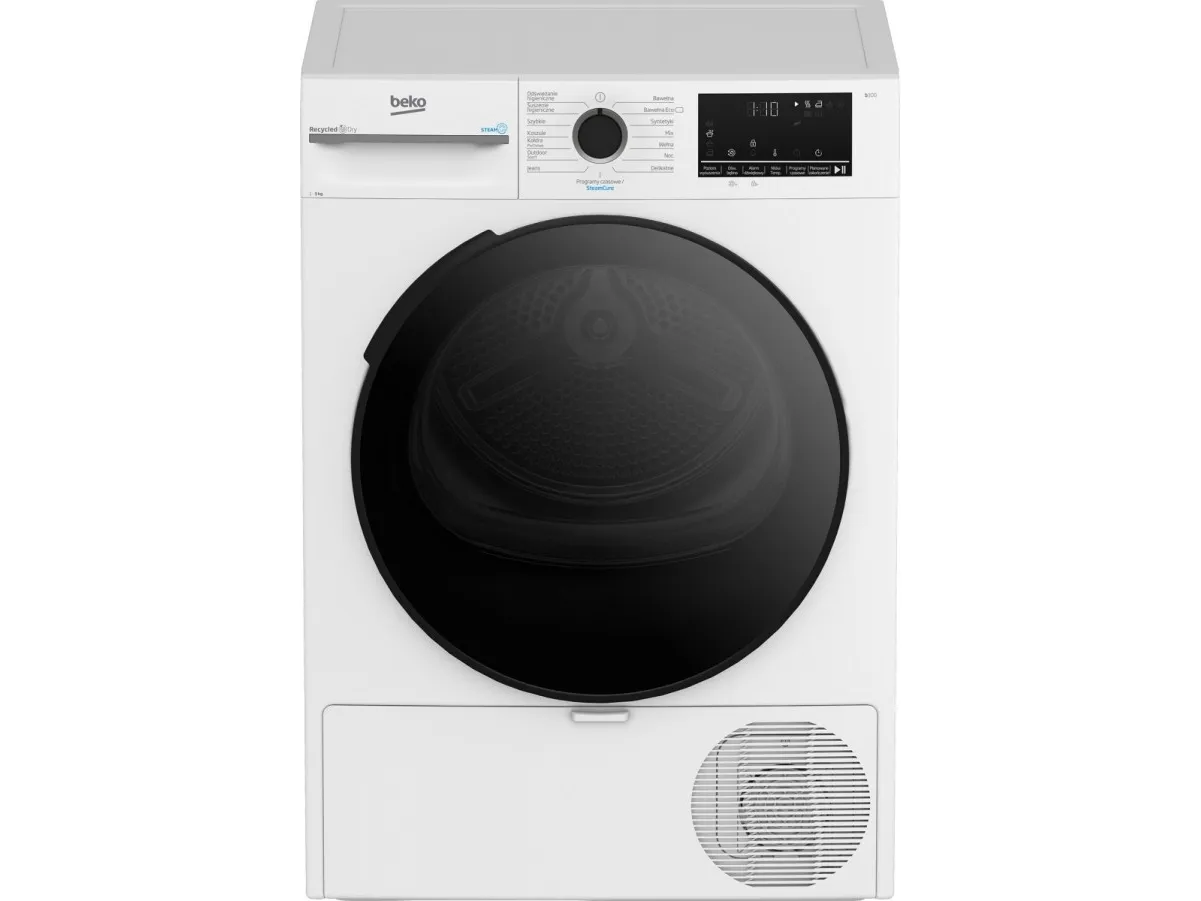 Beko BM3T49249W tørketrommel frittstående frontmatet 8 kg hvit