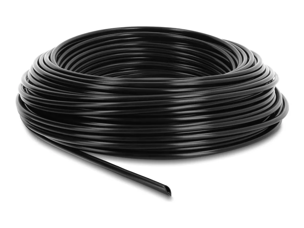 DeLOCK 22226, 30 m, Over/under bakken, Svart, Polyethylen, 2,75 stang, 4,6 mm