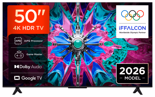 iFFALCON 50" U65A 4K LCD TV (2026)