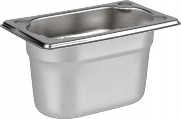 Kantine 1/9 GN 1 ltr 17.5x10.5x10 cm Rustfrit stål,stk