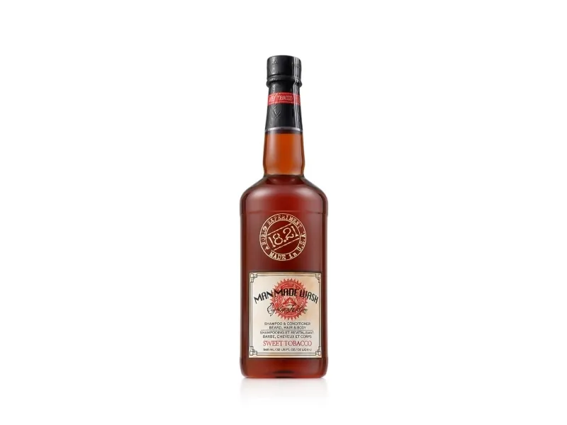 BIOK Laboratorija 18.21 Man Made Wash Sweet Tobacco multifunksjonelt produkt for menn 3-i-1: sjampo, balsam og kroppsvask i ett, 950 ml