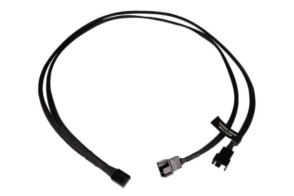 Alphacool Y-splitter 4-pins til 2x 4-pinners PWM 60cm - svart