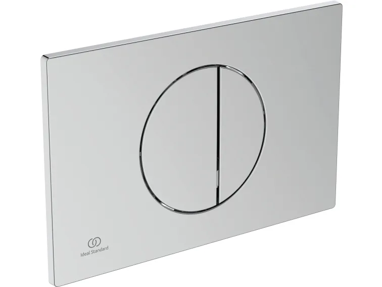 Ideal Standard OLEAS forkromet mekanisk betjeningsplade 230x7,5x150mm, til indbygningscisterne #616893100