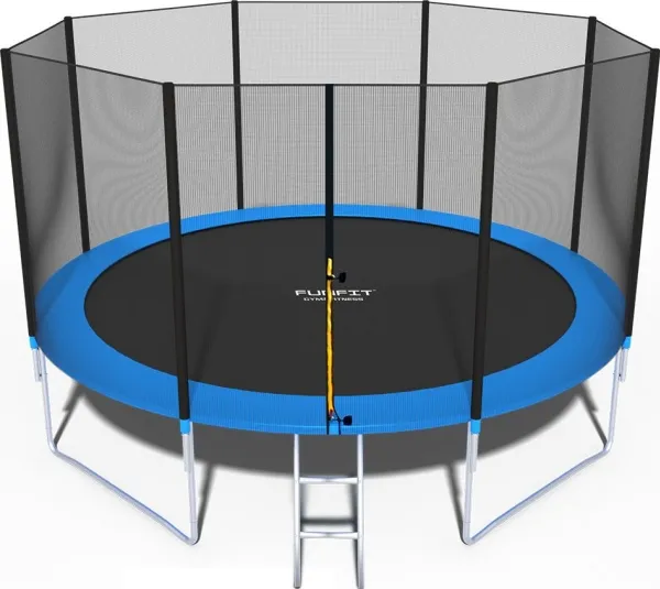 Hage-trampoline Funfit 844 med nett utendørs 13,5 FT 404 cm