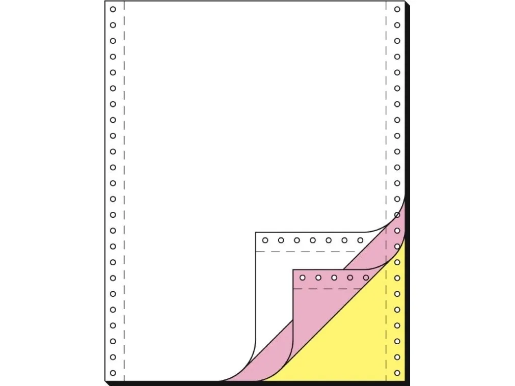 Sigel 33243, Universal, A4 (210x297 mm), 600 ark, 60 g/m², rosa, hvit, gul, ECF