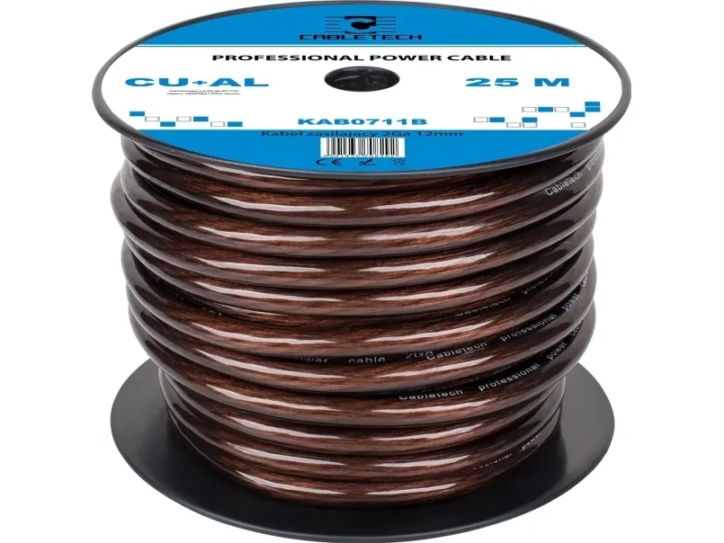 Cabletech 2Ga OD12mm CU + AL bilkabel