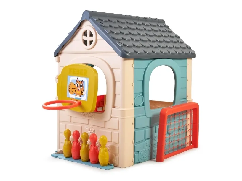 FEBER Activity House Casual Multifunksjonell 6 i 1 med spill inkludert