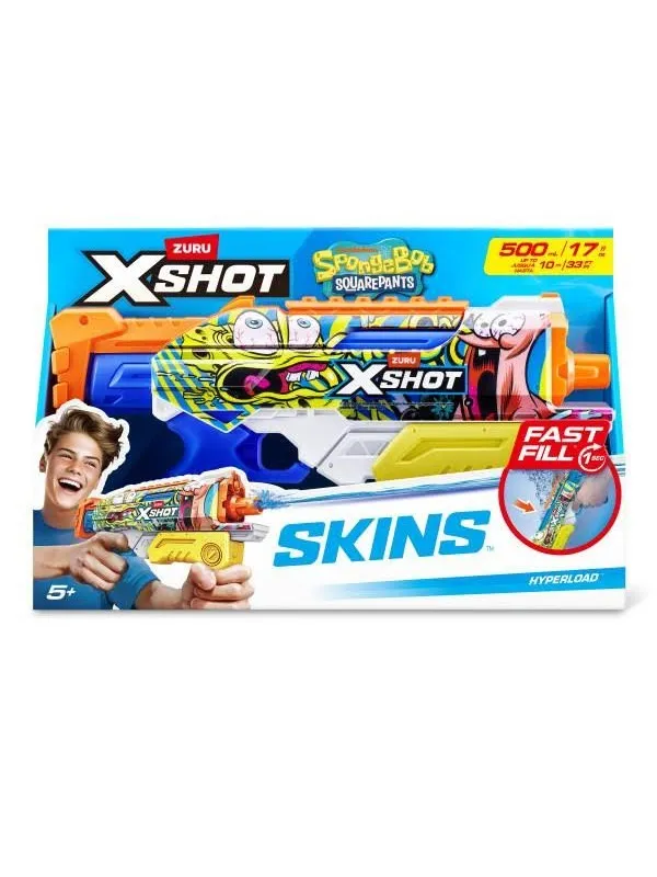 X-shot Fast Fill Skins Spongebob Hyperload