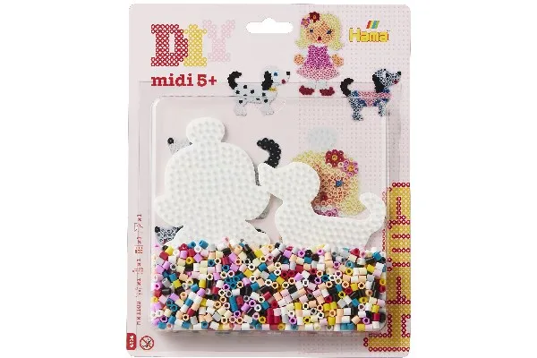 Hama midi blisterpakke dukke & hund