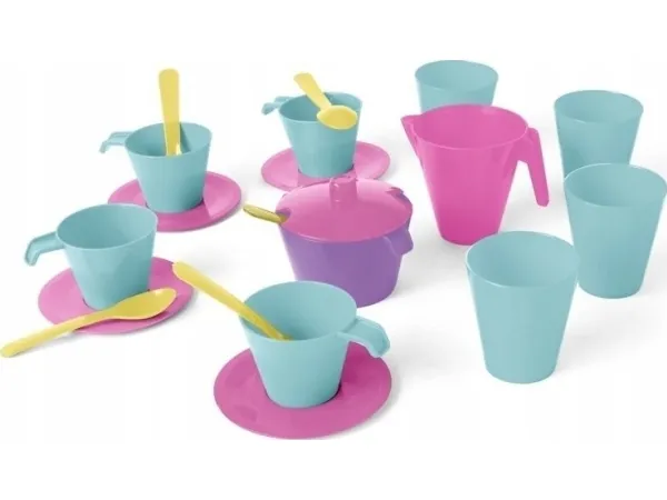Wader 20-delt tallerkensett Pink