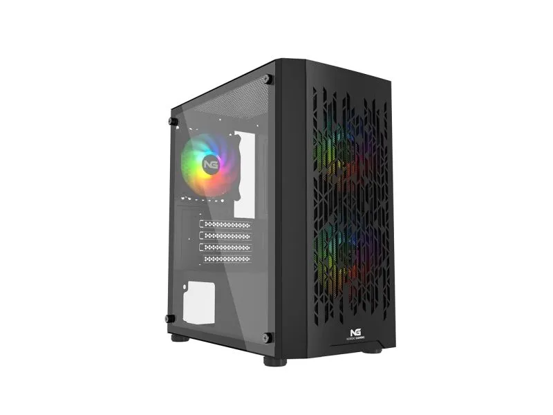 Nordic Gaming NGC-1143, Mini Tower, PC, Sort, Micro ATX, Mini-ATX, Spilling, Multi