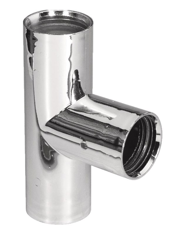Purus manifold 90° 32 mm chrome pp/tpe