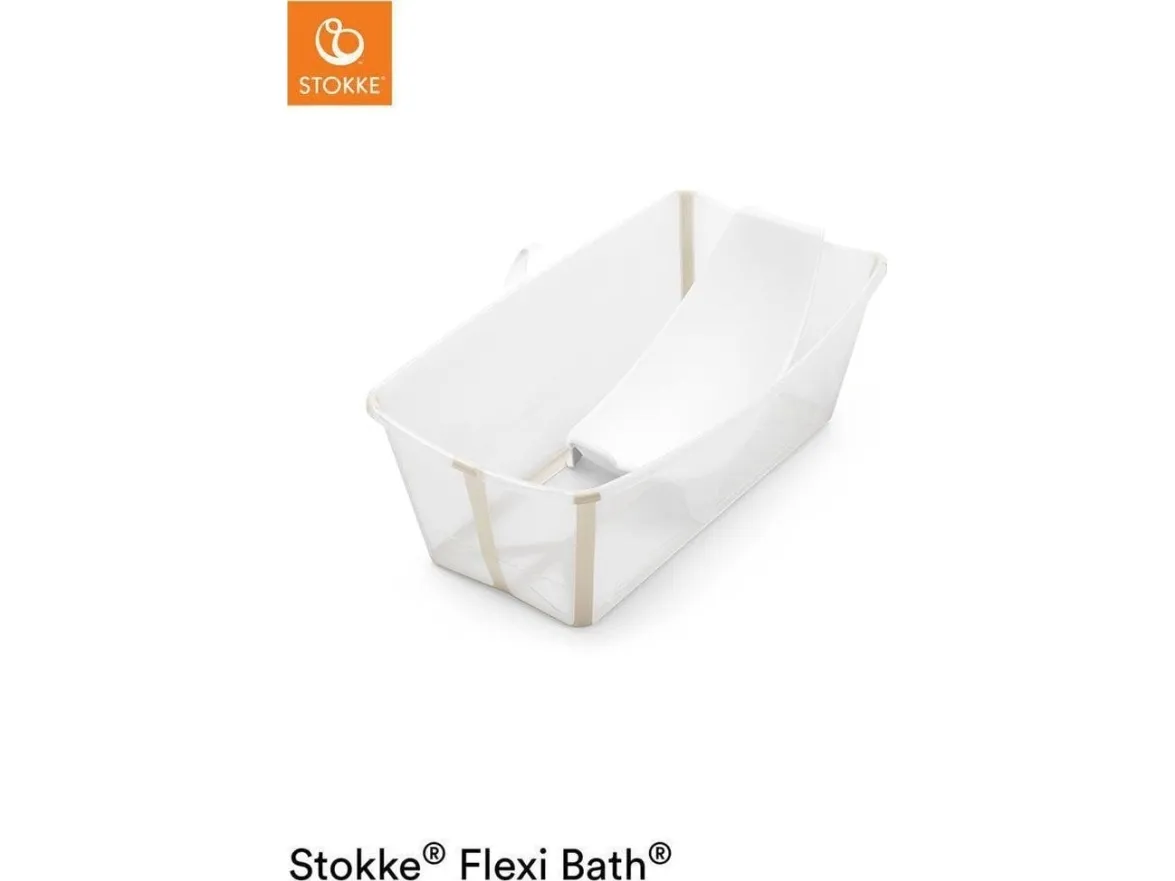 Stokke Flexi Bath – sammenleggbart barnebadebalje med innsats | sand