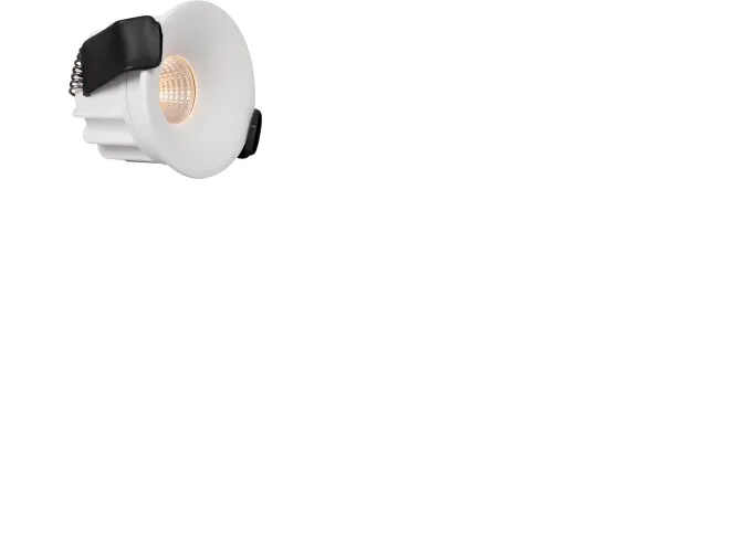 LED-downlight Optic Deep XS Hvid 3000K, 230lm, Ra>95, 45° spredning, 4W, IP44. Fasedæmpbar 230V-driver